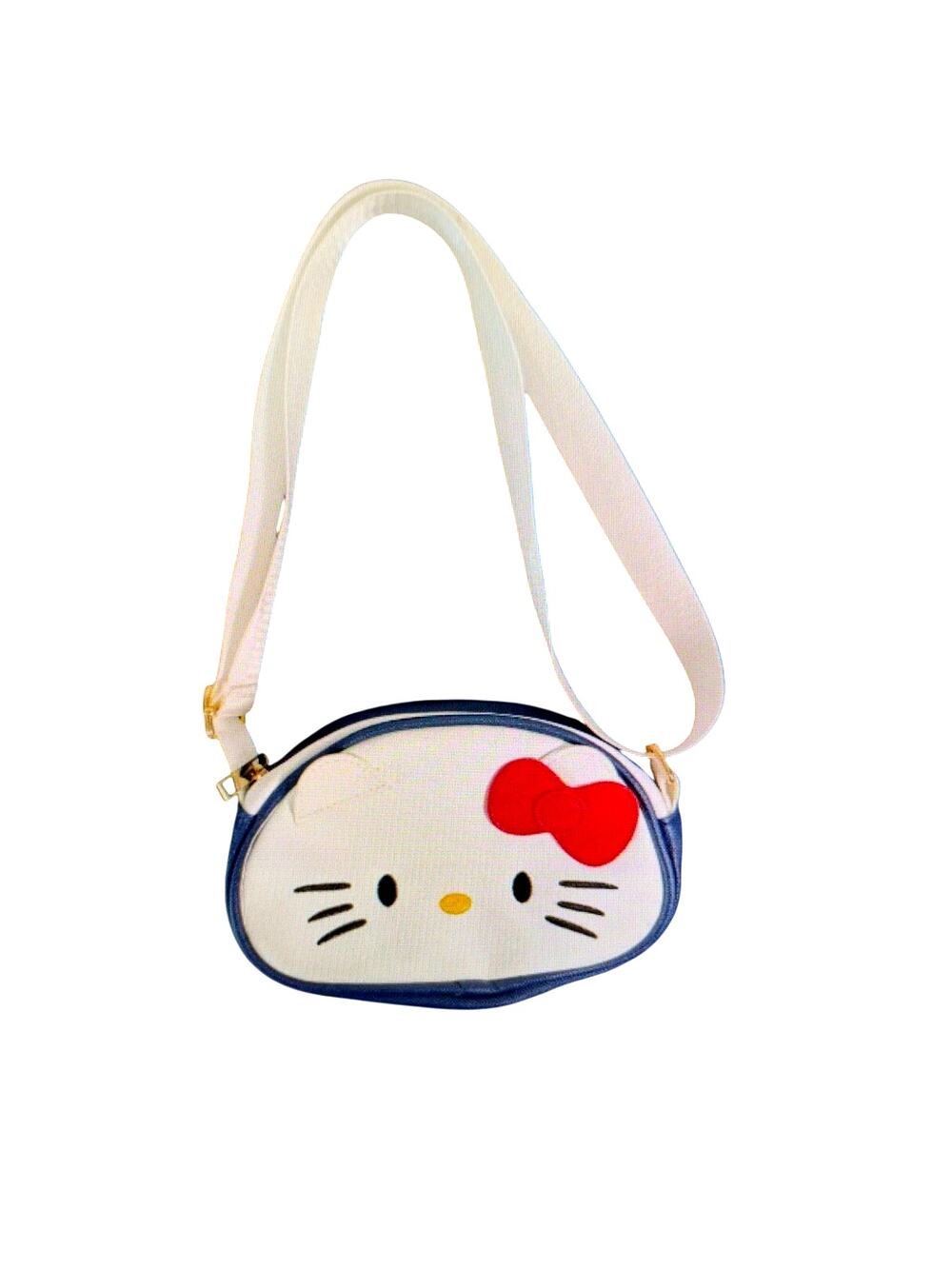 Hello Kitty Face Crossbody Purse Shoulder Bag